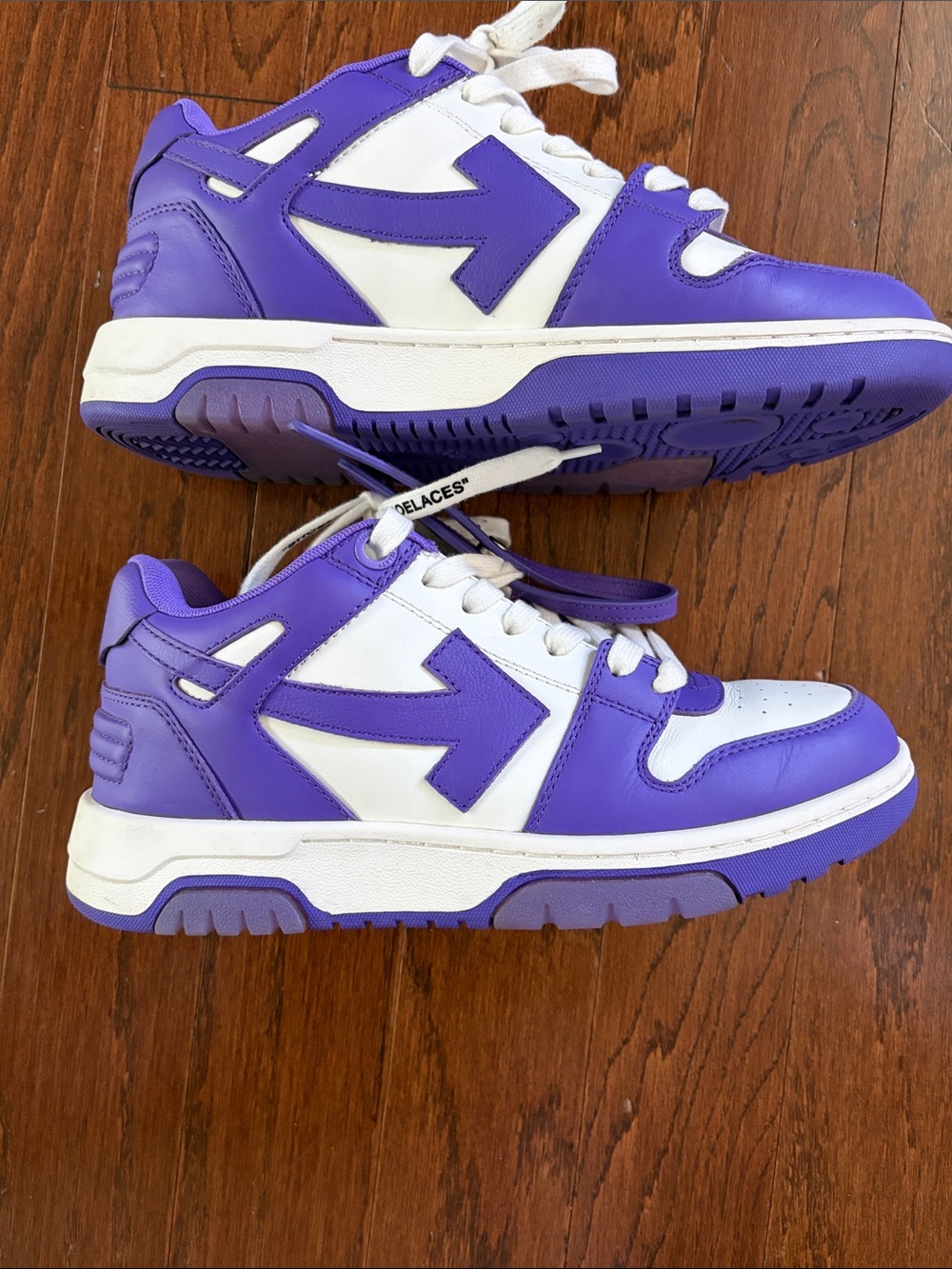 Women’s/Mens  Purple and White Athletic Sneakers - Stylish Comfort